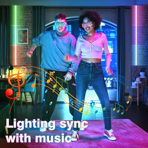 Tira de LED RGB inteligente 16.4 pies con control APP miniatura 3