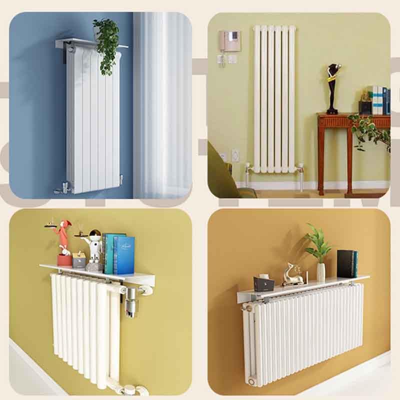Mensola sopra Termosifone,Rimovibile da Appoggio,Antipolvere Antifumo Bianco Mensola Termosifone, Lega di Alluminio Copritermosifone, Senza Foratura Easy Fit(100cm)