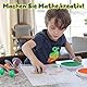 READY 2 LEARN Giant Stampers - Geometrische Formen - Ausgefüllt - 10er Set - Leicht zu haltende Schaumstoffstempel für Kinder