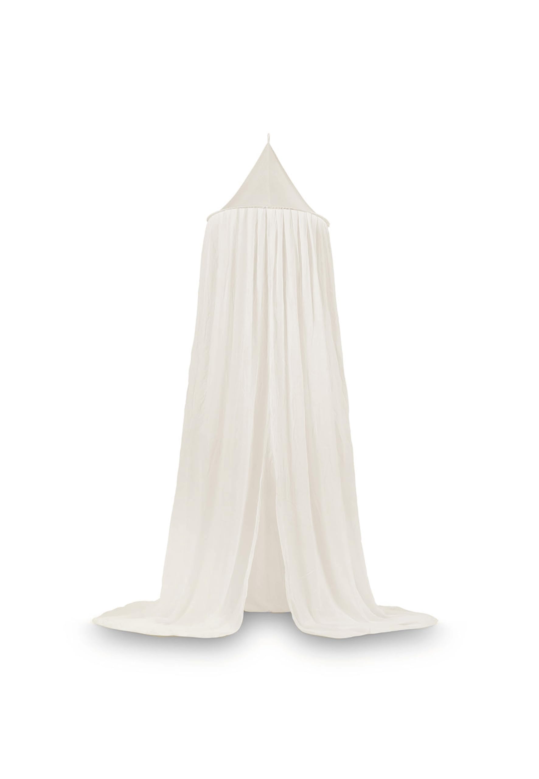 Jollein Baldaquin Vintage Ivoire - Hauteur 245 cm - Certifié Oeko-Tex - Ciel de lit pour lit de bébé et Chambre d'enfant