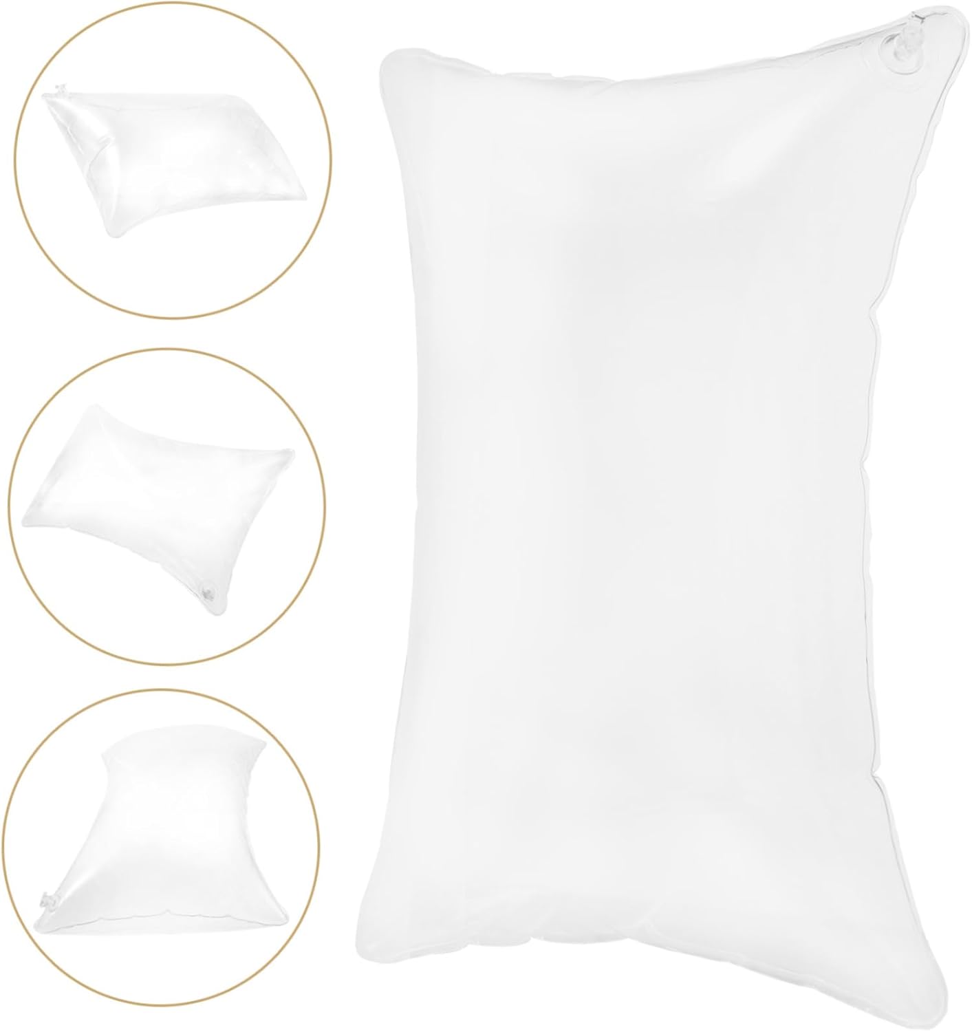 4pcs Inflatable Pillow Insert Transparent Camping Cushion Height for Portable and Design for Travel and Hiking