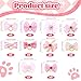 Matwsec 20PCS Dog Hair Bows Dog Bows for Small Size Dogs Cute Dogs Hair Bow with Rubber Bands for Cat Puppy Small Pets