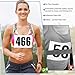 NELOMO Adhesive Race Bib 8.3” X 5.8” Competition Number Bib Adhesive Running Bib Sticky Race Bib Athlete Number Bib for Marathon Cross-Country Running Cycling Race Mountain Climbing Race (001-200)