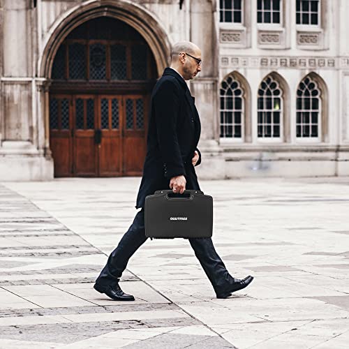 Ouutmee Portable Hard Case 10.2" X 8.2" X 3" With Customizable Diced Foam Protects For Equipment,Electronics,Tools,Microphone,Recorder And More #TOP5