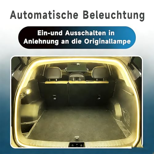 Kofferraum Lichtstreifen, LED Streifen Kofferraum, Dynamic Car Trunk Light Strip (Warme-Dynamic)