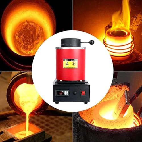 Horno eléctrico de fundición de oro digital de 1150 °C para chatarra 3