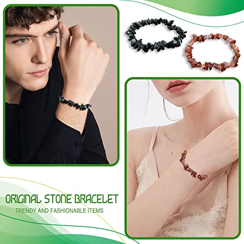 Pulsera de piedras naturales en bruto miniatura 4