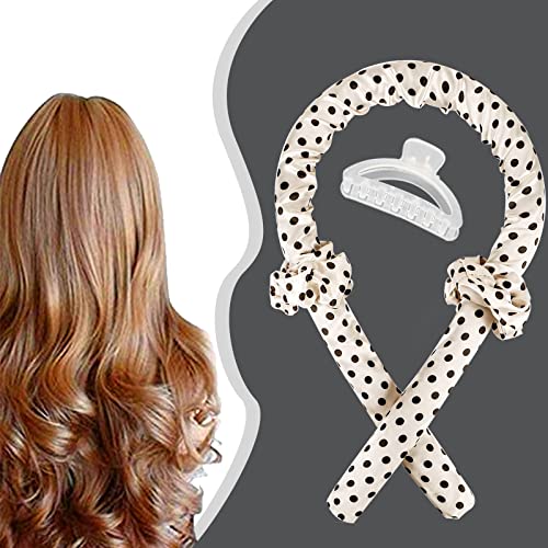 HOMICO Women Heatless Curlers For Long Medium Hair to Sleep No Heat Silk Curls Headband Made of Silk Hair Roller Soft Wrap for Natural Wave and Large Curls and Safe to Use DIY Hair Styling Tools