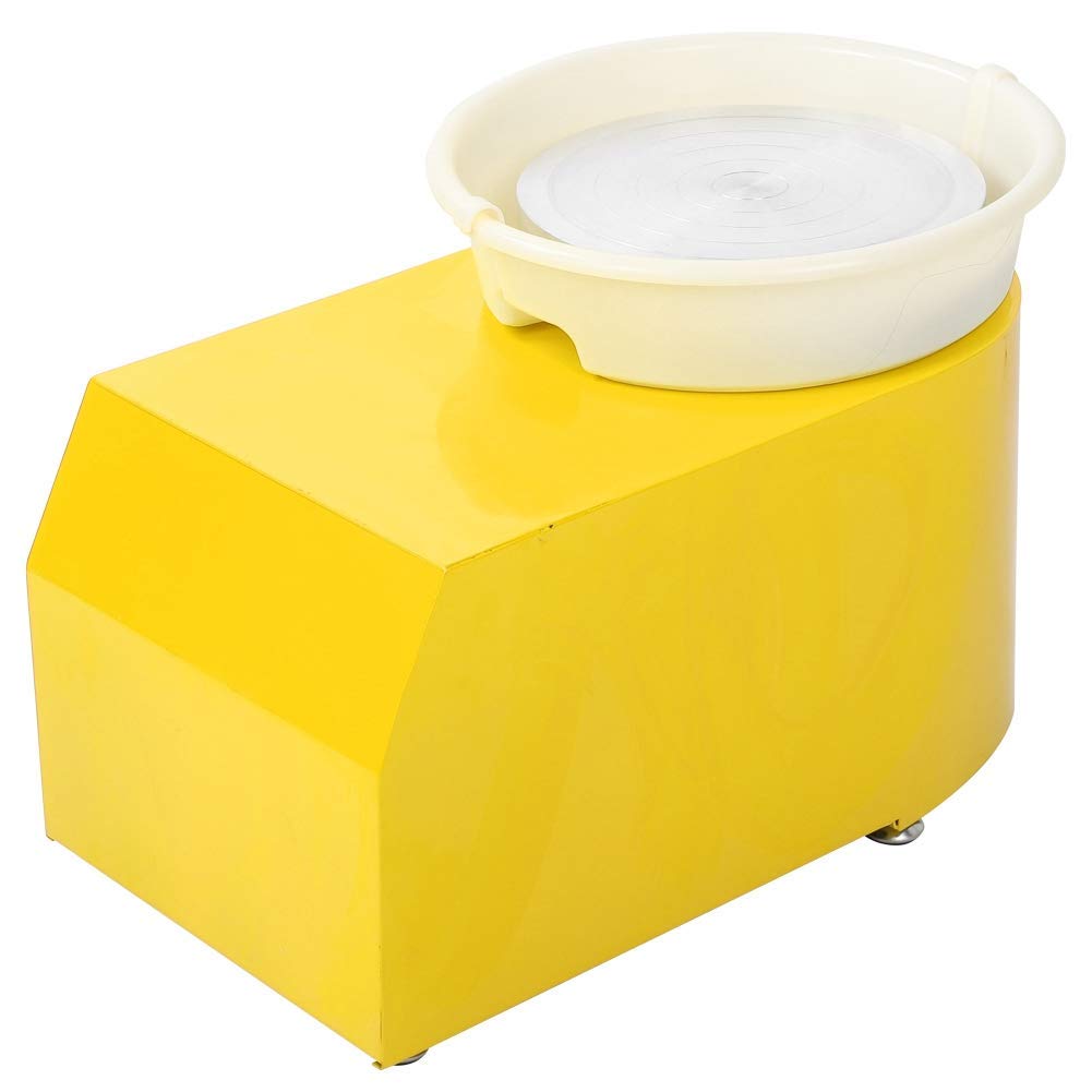 Elektryczne koło garncarskie 30 cm 350 W maszyna ceramiczna ze stopu aluminium z pedałem nożnym i zdejmowaną umywalką DIY gliniane narzędzie dla dorosłych sztuka i rzemiosło formowanie ceramiki
