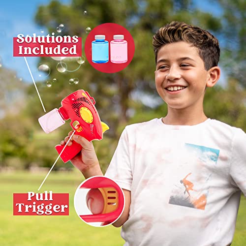 Joyin 2 Bubble Guns With 2 Bubble Solution For Kids, Indoor & Outdoor Play, Summer Themed Party And Birthday, Bubble Blower For Bubble Blaster Party Favors #TOP4