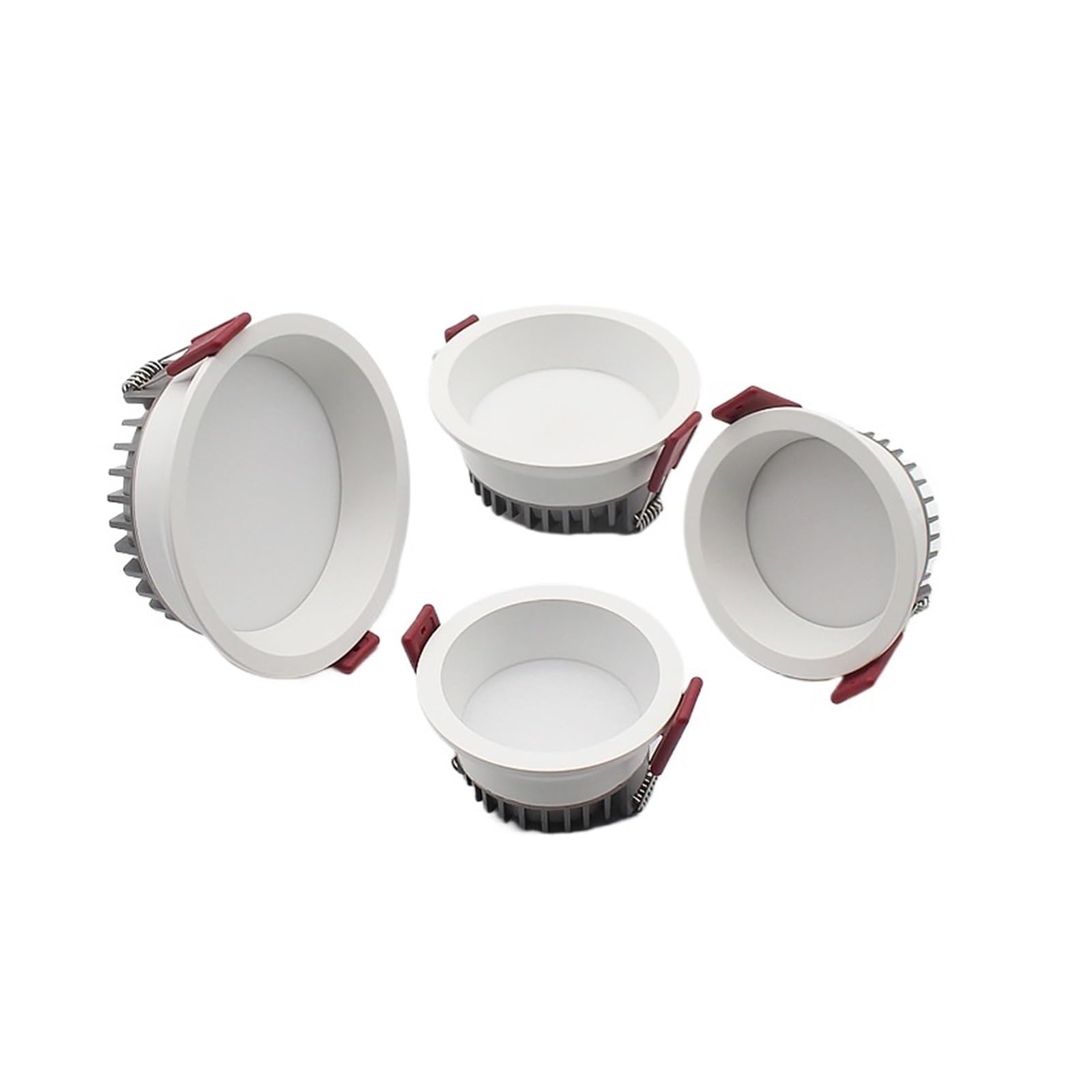 Downlight antideslumbrante empotrado regulable, 7w, 9w, 12w, 15w, foco Led de 220V/110V, Panel de luz redondo for techo(White,Cold white 6000k)