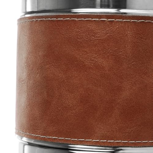 COM-FOUR® Sektkühler mit Kunstleder-Band, Kühlkübel für Sekt – Ansicht 3