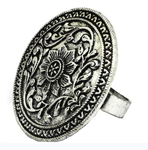 Zeniso® Oxidised Silver Plated Free Size Adjustable Finger Ring for Girls and Women, 1 Piece (B09SWWB2CP) Amazon Price History, Amazon Price Tracker