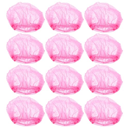 EPIGEIST 100 Gorros Desechables de Malla No Tejida Cabello Transpirables y Flexibles Tamaño 21 Pulgadas Color Rosa Ideales para Uso Hospitales Salones y Sector Alimentario