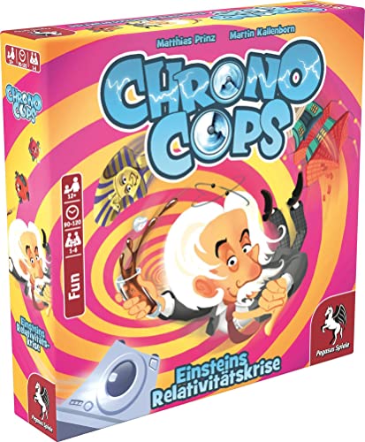 Pegasus Spiele- ChronoCops – Crisis de relatividad de Einstein Juegos de Cartas (18190G)