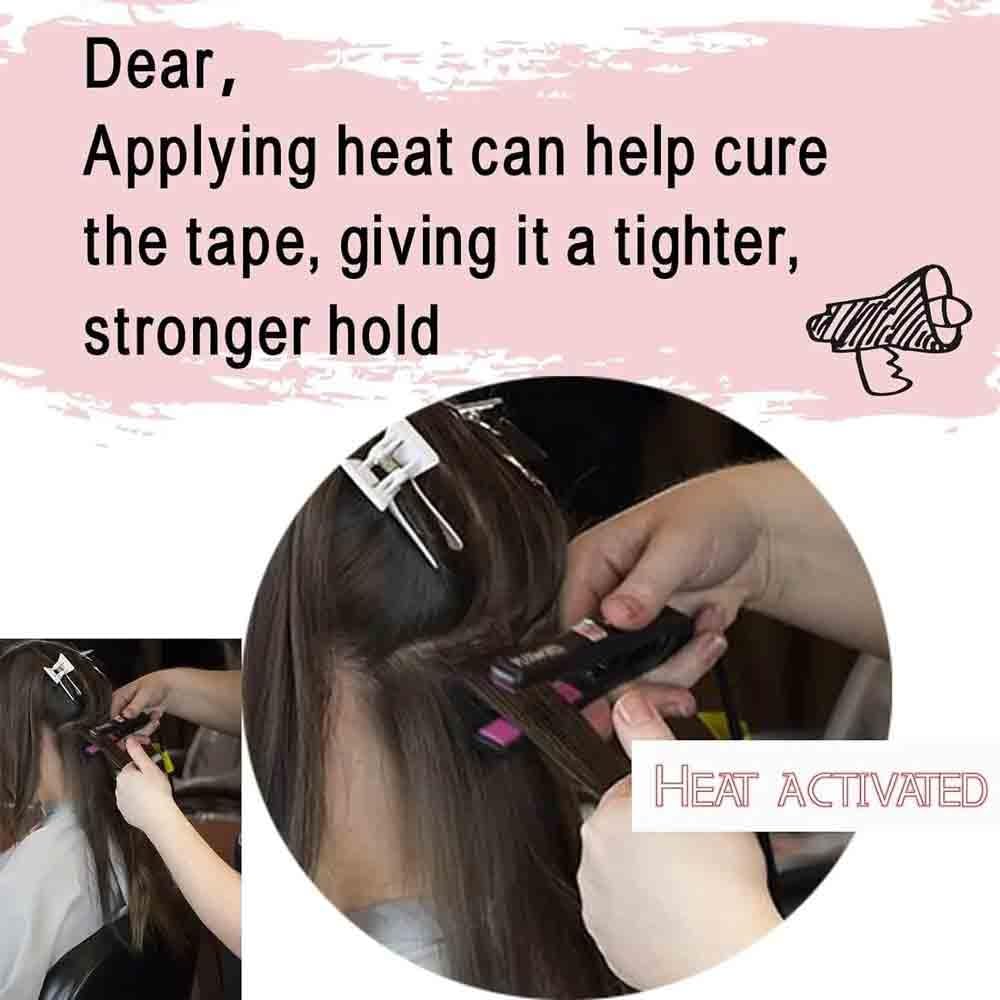 Donna Nastro adesivo for extension capelli umani 16-26 pollici 20 pezzi/50 g Extension per capelli Tape-in(18 inches)