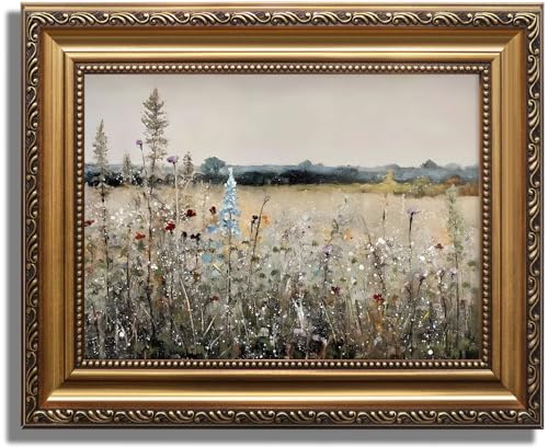 Toile murale fleurs sauvages françaises pour une douce poésie végétale