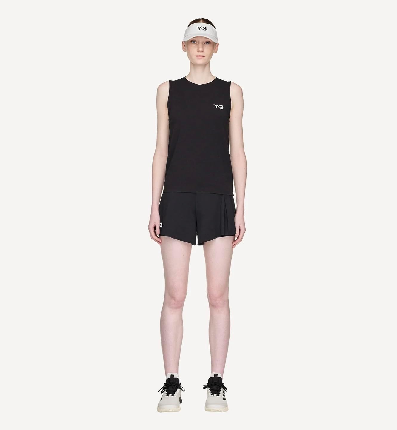 adidas Y-3 Women's Tennis PRO Match Slim FIT Shorts, Black, Medium