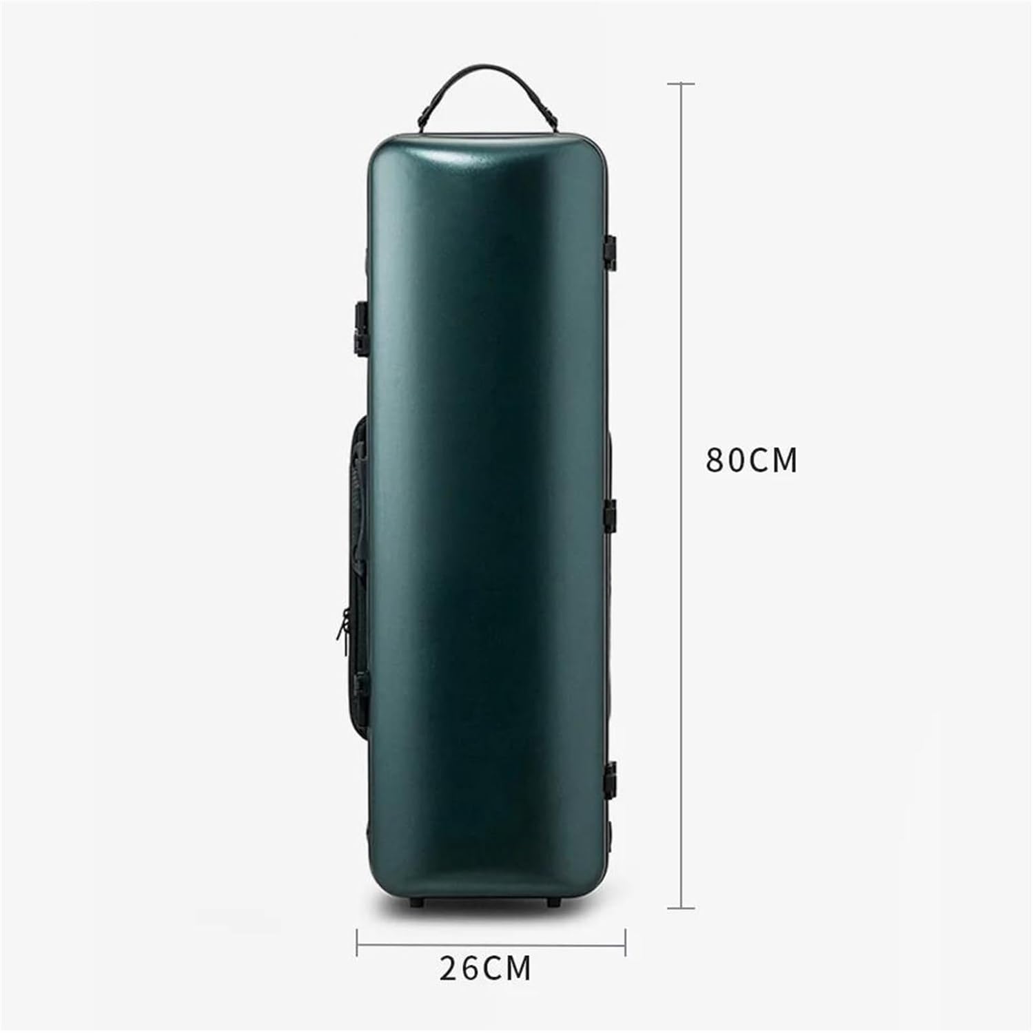 Violin instrument case Violin Case Composite Material PC Sturdy And Durable Stylish With Music Bag 4/4-3/4 Size Adjustable(Wine Red)