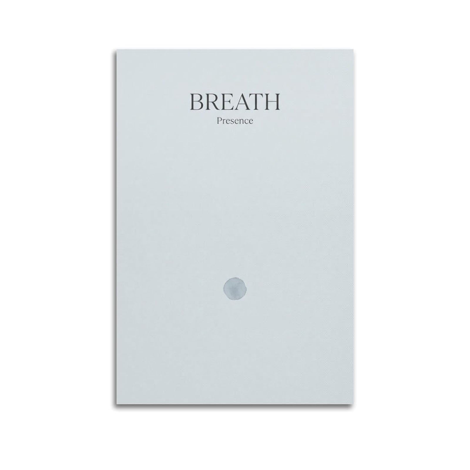 XKUGA Minimal Zen Poster Breath Blue Dot Airy Healing Meditation Modern Decorative Canvas Prints - Ideal Wall Art for Family, Man Cave, Game Room, Boys & Girls Bedroom 20x30inch(50x75cm)