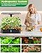 Hydroponics Growing System Kits,Smart Indoor Herb Garden with 24W LED Grow Light Planting Height Adjustablewith,12 Pods Plant Germination Kit,with Quiet Pump, Ideal Gift for All Ages