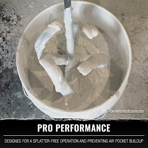 Paint & Drywall Mud Mixer - Level5 | 28" Shaft, 4" Head | Pro-Grade | Extra Long Drill Attachment Paddle | 5-294 #TOP2