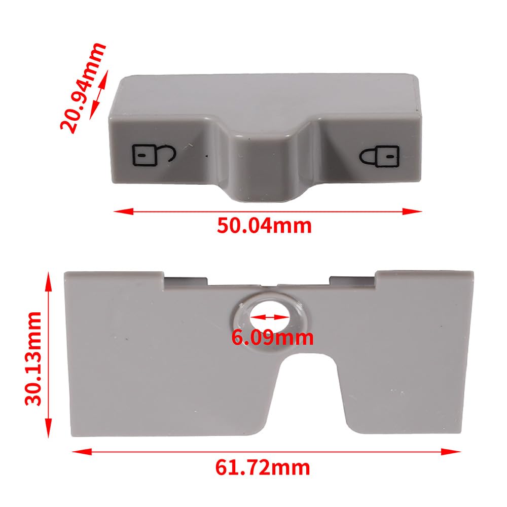 Caravan Motorhome Series Fridge Door Lock Catch Replacement 2412757607 Compatible with Fridge Door Catch Series RM 7 Caravan and Motorhome Refrigerator Accessory - Image 2
