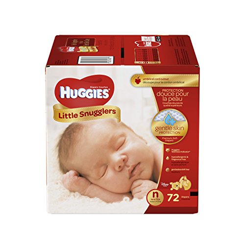 Image of Huggies Little Snugglers Baby Diapers Newborn, 72ct