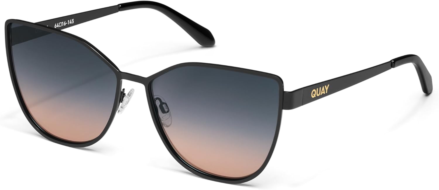 QUAY - Women's Sunglasses, Oversized Cat Eye Shades, UV Protected Lenses