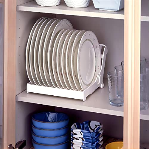 tikono Escurridor de platos, organizador de platos pequeño para gabinete, estantes de platos para encimera de cocina, espacio pequeño, colador de platos de cocina