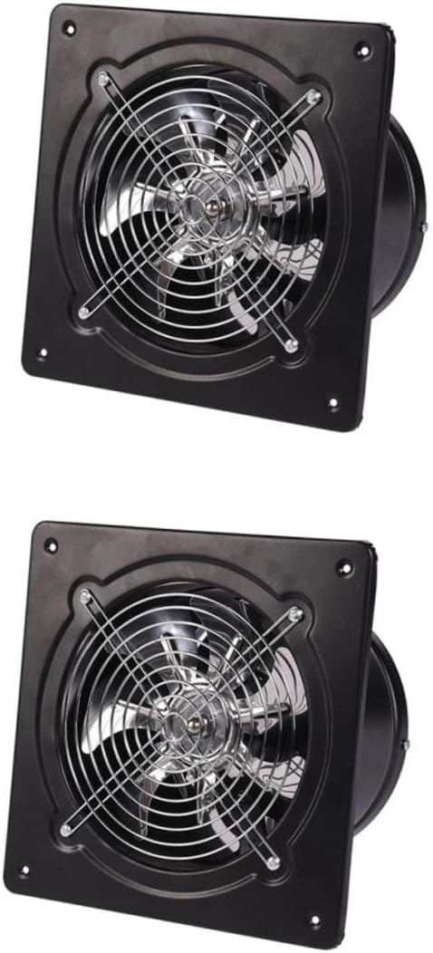 POPETPOP 2pcs Exhaust Fan Ventilation Fan for Bathroom Garage Kitchen Office High Efficiency Low Noise Ventilation System