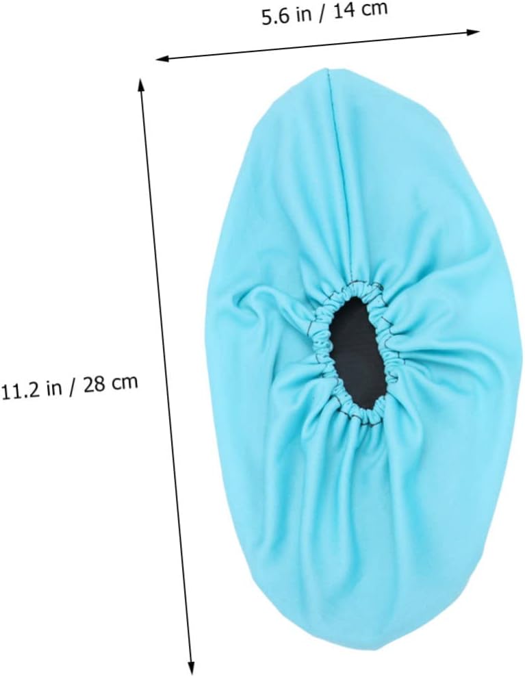5 Pairs Anti-slip Blue Shoe Covers Thicken Skid Preventer Overshoes for Adults