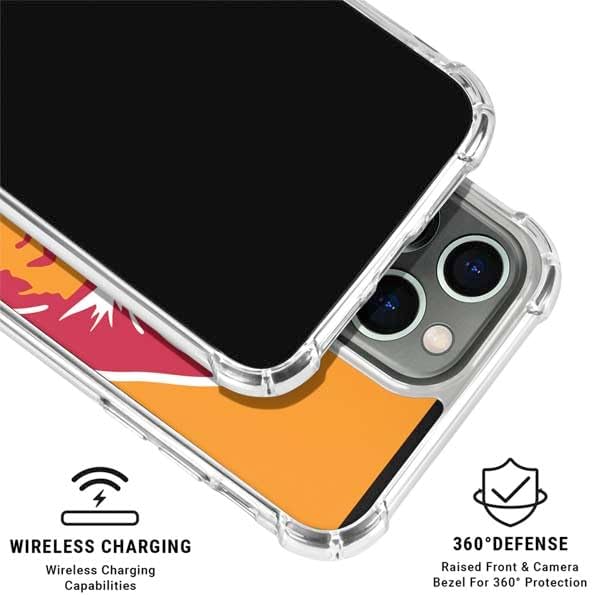 Skinit Clear Phone Case Compatible with iPhone 15 Pro - Officially Licensed NFL Tampa Bay Buccaneers Retro Logo Design