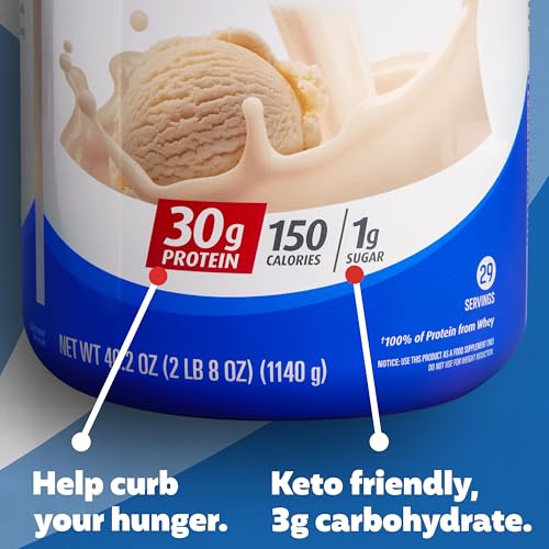Premier Protein Protein Powder, 30g Protein, 1g Sugar, No Soy Ingredients, Gluten Free, Vanilla Milkshake, 29 Servings, 40.2oz - Image 4