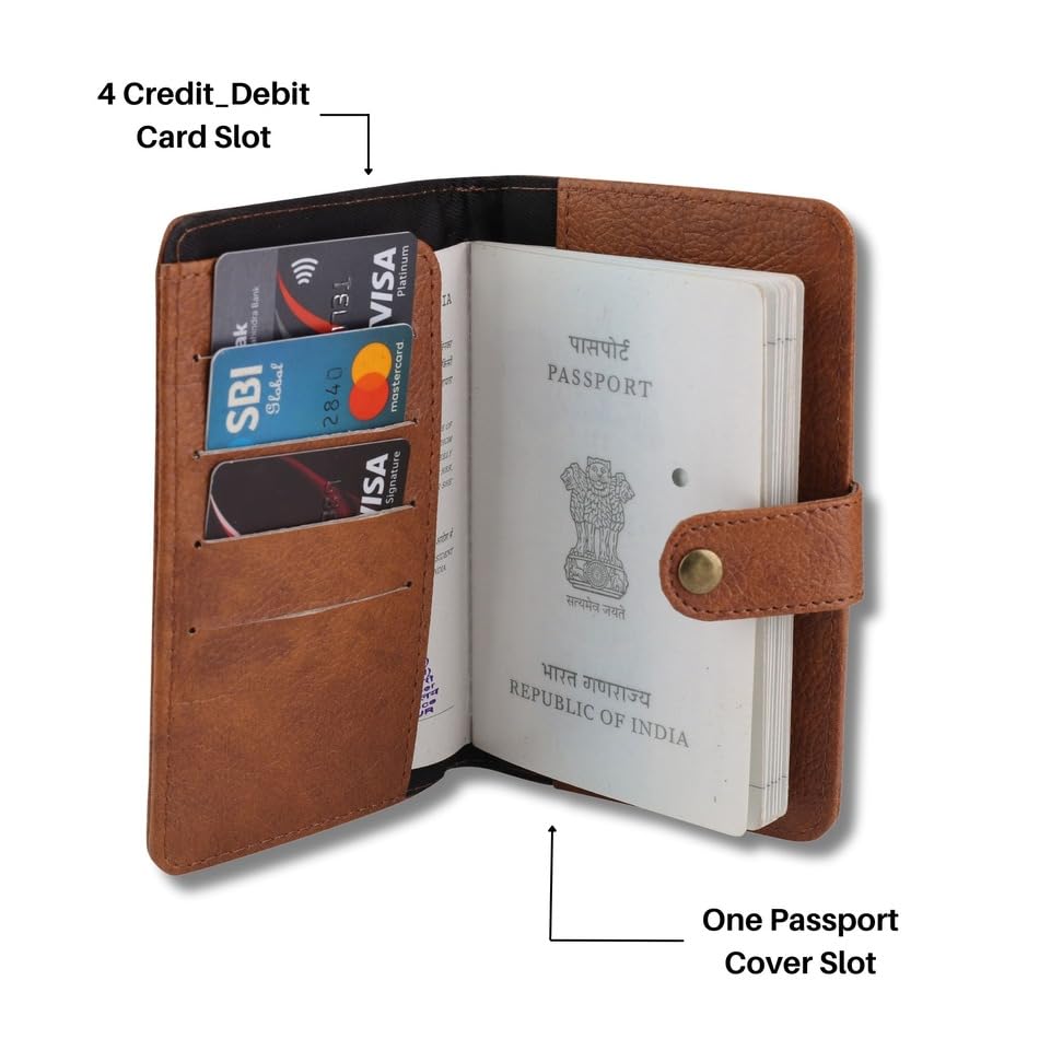 AICA Personalised Name & Charm Leather Passport Cover (Tanbrown) | Valentine Gifts for Boy Girl Husband Wife Boyfriend Girlfriend 3 51ZSUrUkHlL