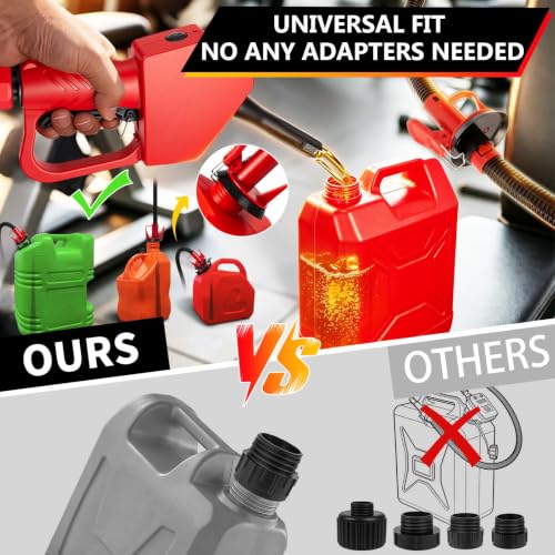 Portable Fuel Transfer Pump, Integrated Auto‑Stop & Hand Nozzle, 80'' Pump Lift, 3.8GPM,Slidable Clamp for Various Size and depth Gas Cans, Multi‑Power Supply, Works for Gasoline, Diesel, Kerosene by VierKate - Used condition - Image 2