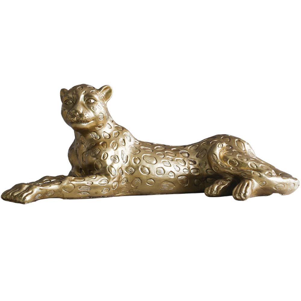Escultura Decorativa Estatua Modelo Animal Leopardo Figuras Decorativas Animales Modernas