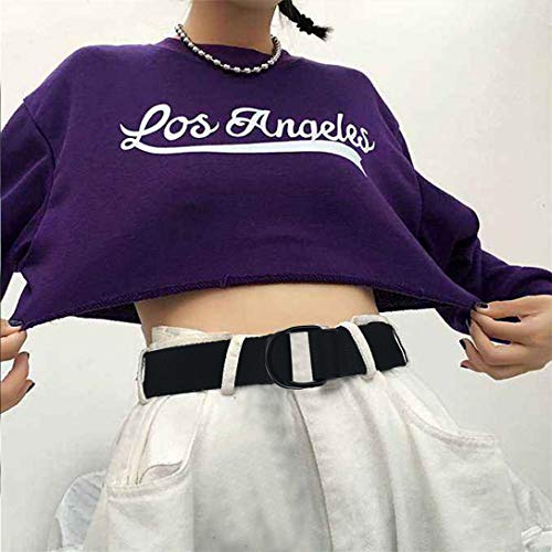 Canvas Belt, Double D-Ring Belt, Canvas Web Belt For Men/Women Casual Belt #TOP1