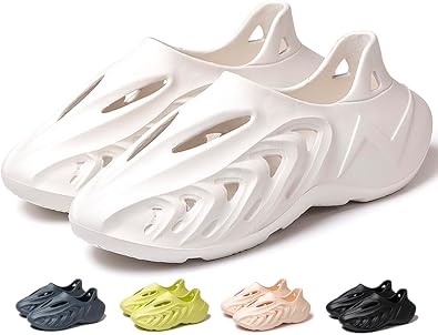 vioxthak Foam Runner Casual Hollow Sports Shoes Closed Toe Cloud Slides Pillow Walking Shoes Running Shoes Foam Runners Sneakers Water Shoes Soft Outdoor Beach Sandals for Women Men