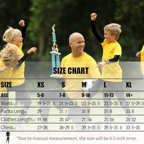 Boys Thermals Underwear Sets Kids Long Sleeve Base Layer Athletic Compression Top and Bottom Set for Running Sport3