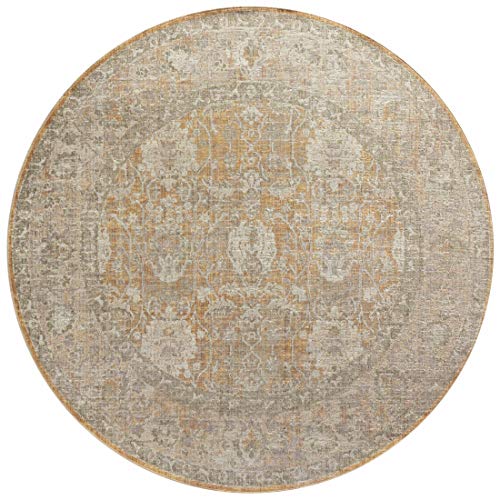 Chris Loves Julia X Loloi Rosemarie Collection Roe-01 Gold / Sand 10'-0" X 14'-0" Area Rug #TOP6