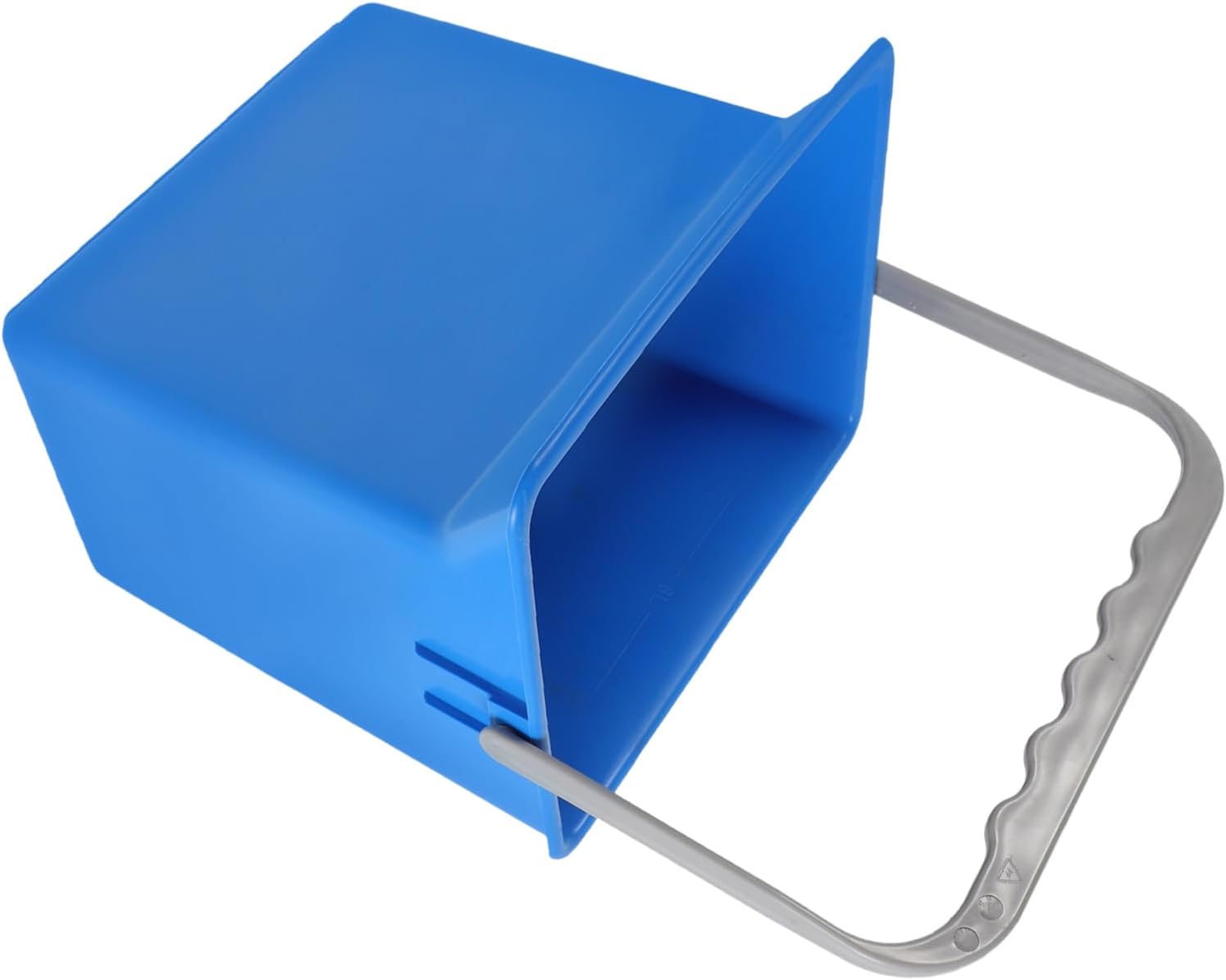 Cabilock Large Rectangular Cleaning Bucket with Handles Hand Push Car Trash Multi-Purpose Utility Pail Plastic Mop Bucket for Home Office