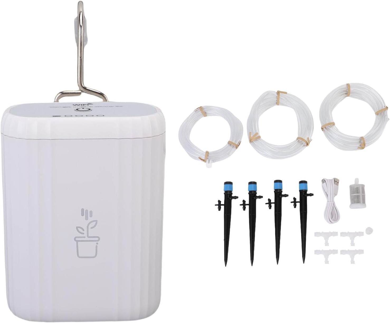 TOPINCN Automatic Plant Waterer, Smart Plant Watering Devices, Self Regulating Flower Irrigator, Auto Drip Kit with Adjustable Drip Heads & APP Control for Indoor Garden