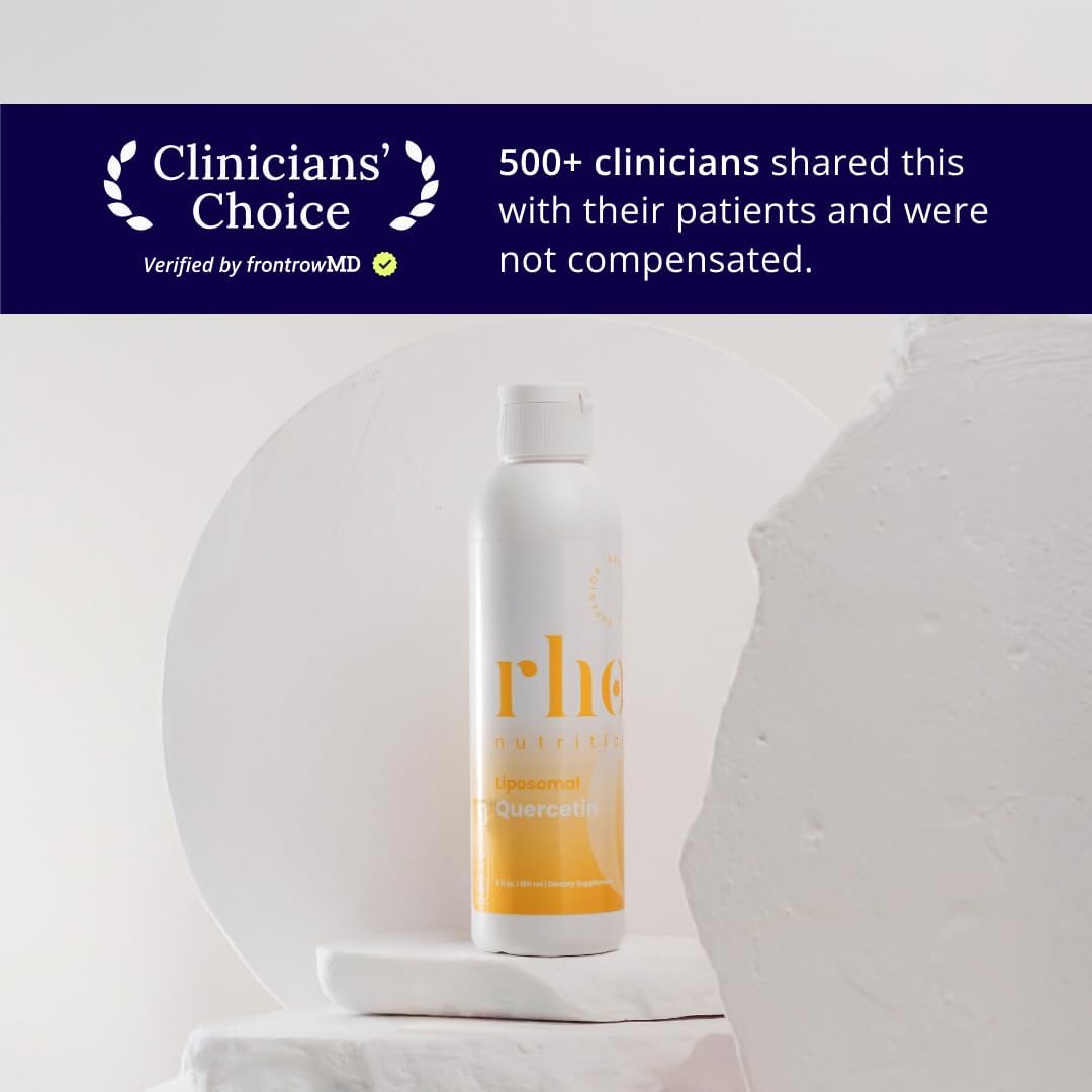 Rho Nutrition Liposomal Quercetin - Ultra High Absorption Liquid Quercetin Supplement – Seasonal and Immune Support