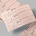 Voqado Customizable 3 to a Page Business Checks with Tear Off Stubs | White, Pink, Green, and Yellow Options | Compatible with 7 Ring Binders [Printed in The USA] (Pink, 408)
