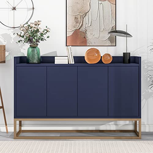 P Purlove Modern Sideboard Buffet Cabinet Table With Storage,Kitchen Sideboard Storage Cabinet With Cabinet And Metal Legs, Dining Room Console Table For Dining Room, Entryway #TOP29
