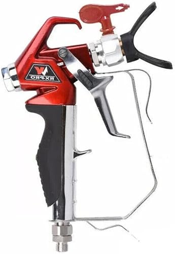 Miniatura 6 de Pistola de pintura sin aire con punta 517 de alta presión 4000 PSI Serie Roja Pistola pulverizadora sin aire (2 dedos)