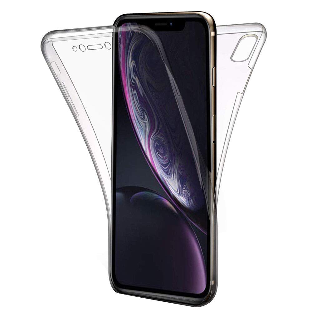 AROYI Coque Compatible avec iPhone XR, 360 Degré Transparente Antichoc