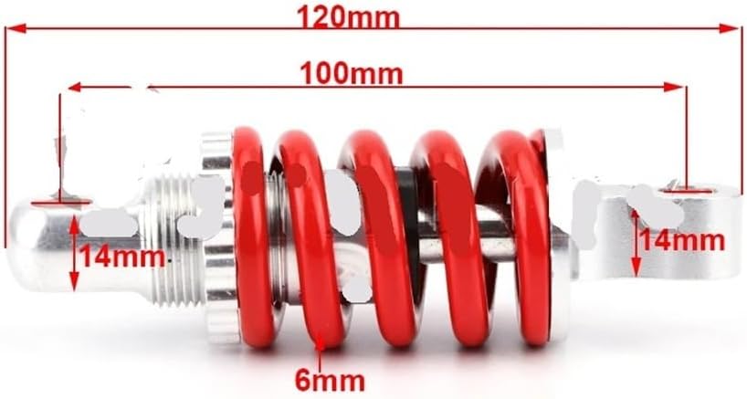 1 Pcs 100mm 8 10 Inch Scooter Rear Absorber For M2 E100 E150 E200