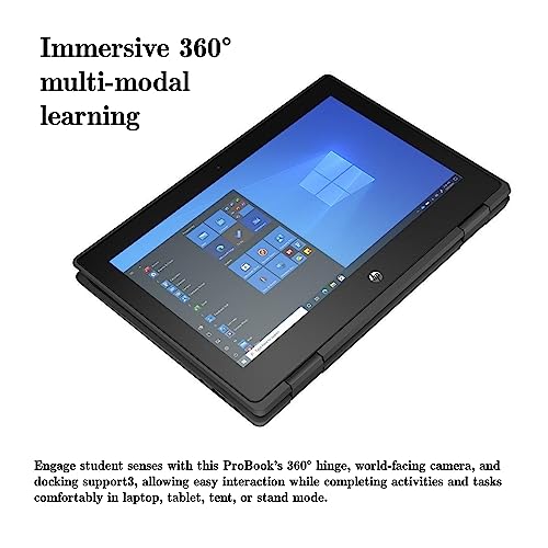 HP-2022-ProBook-x360-116-HD-Touchscreen-2-in-1-Laptop-Intel-Celeron-N5100-4GB-LPDDR4-RAM-64GB-eMMC-Storage-HD-Webcam-Windows-10-Pro-Black-32GB-Snow-Bell-USB-Card